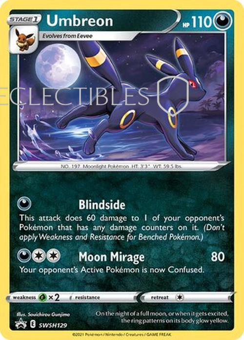 Pokemon SWSH Black Star Promos SWSH 129 Umbreon
