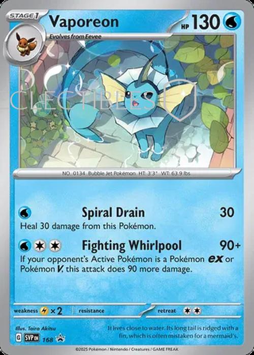 Pokemon SV Black Star Promos SV 168 Vaporeon