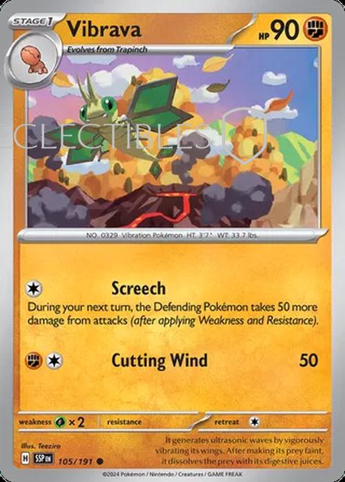Pokemon Surging Sparks 105/191 Vibrava  Reverse Holo