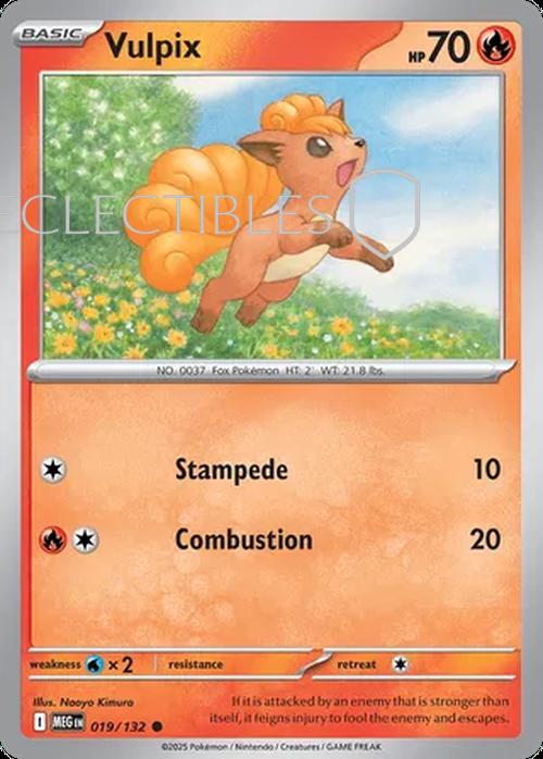 Pokemon Mega Evolutions 019/132 Vulpix Reverse Holo
