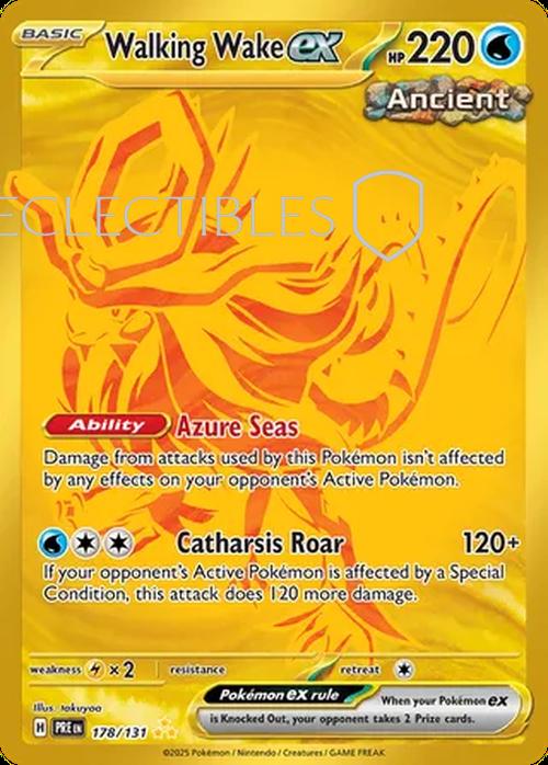 Pokemon Prismatic Evolutions 178/131 Walking Wake ex