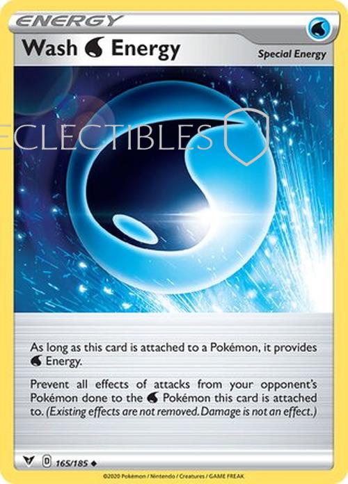 Pokemon Vivid Voltage 165/185 Wash Water Energy Reverse Holo