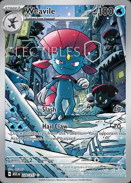 Pokemon Ascended Heroes 228/217 Weavile