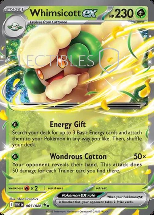 Pokemon White Flare 005/086 Whimsicott ex
