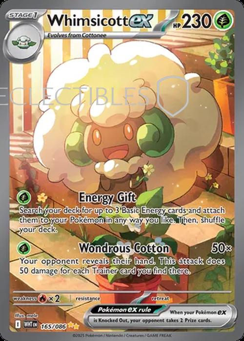 Pokemon White Flare 165/086 Whimsicott ex