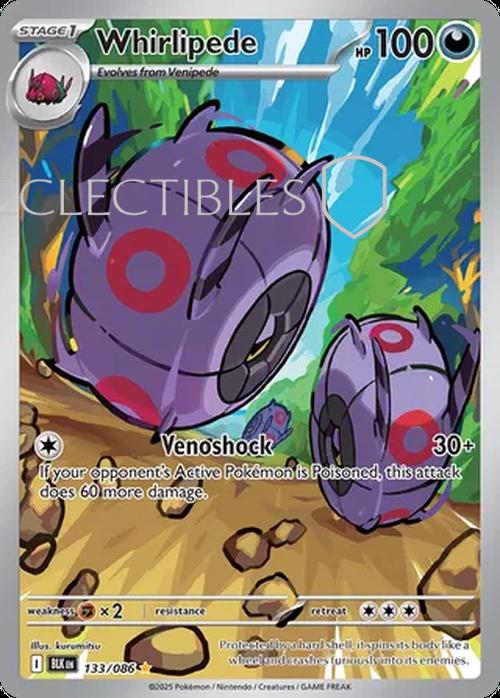 Pokemon Black Bolt 133/086 Whirlipede