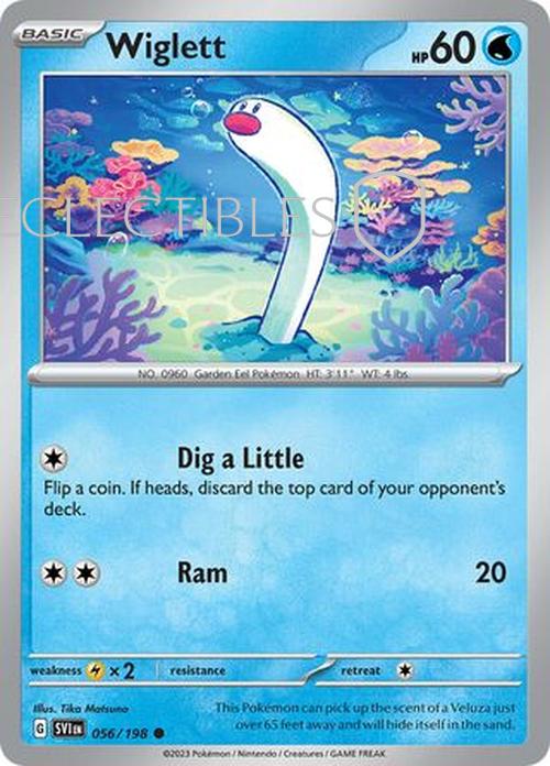 Pokemon Scarlet & Violet 056/198 Wiglett Reverse Holo