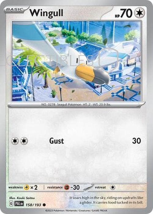 Pokemon Paldea Evolved 158/193 Wingull Reverse Holo