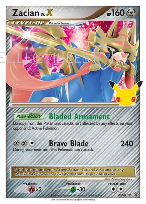 Pokemon SWSH Black Star Promos SWSH 135 Zacian LVX