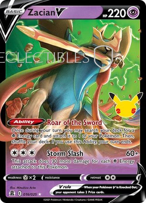 Pokemon Celebrations 016/25 Zacian V