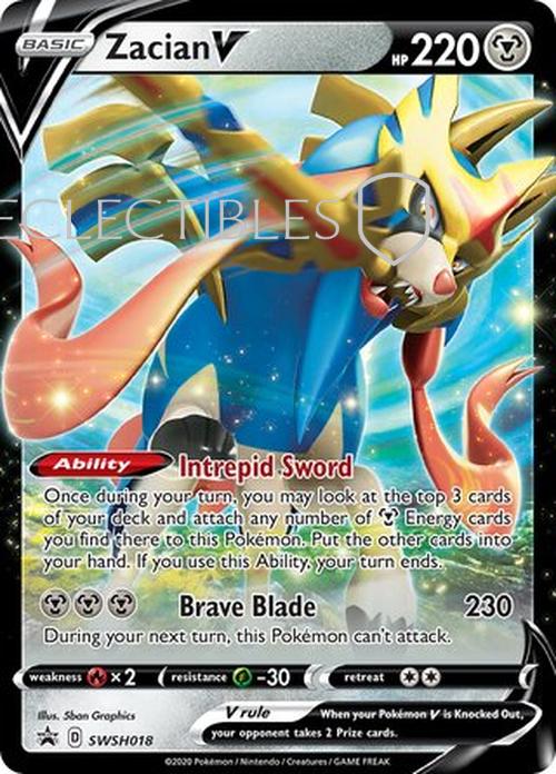 Pokemon SWSH Black Star Promos SWSH 018 Zacian V