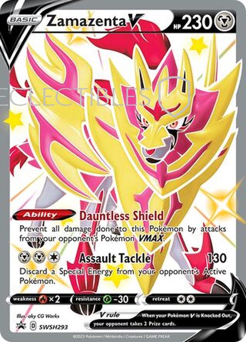 Pokemon SWSH Black Star Promos SWSH 293 Zamazenta V