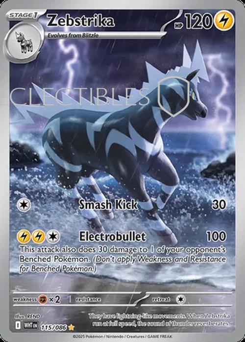 Pokemon White Flare 115/086 Zebstrika