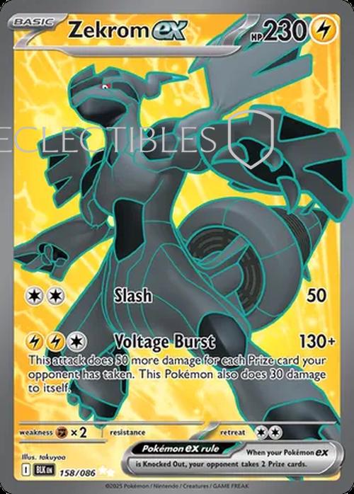 Pokemon Black Bolt 158/086 Zekrom ex