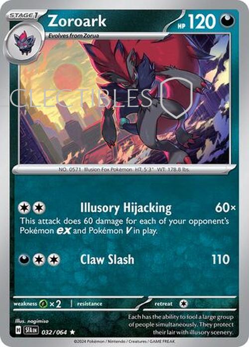 Pokemon Shrouded Fable 032/064 Zoroark  Reverse Holo