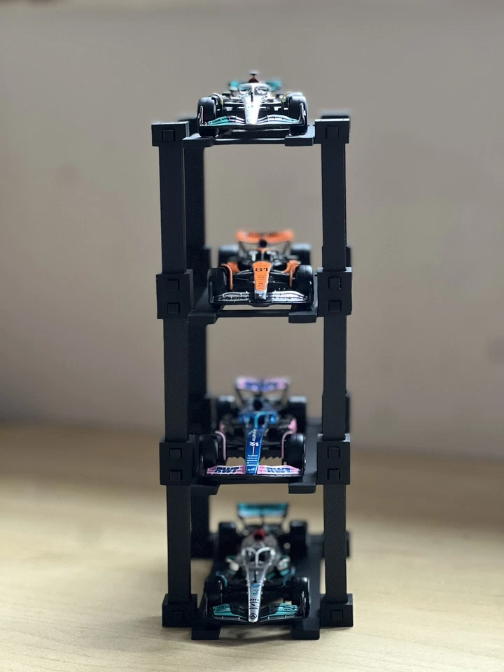 1:43 SCALE MODEL CAR STAND / DESK SHELF DISPLAY