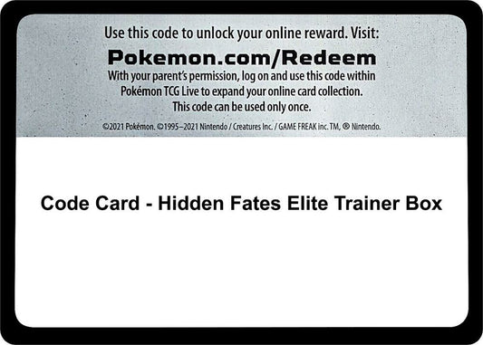 Pokemon Code Card Hidden Fates Raichu GX Tin