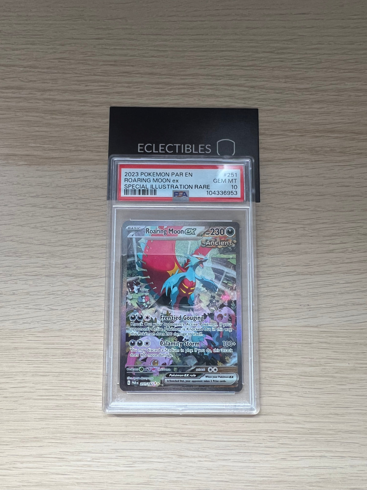 Pokemon PSA 10 Paradox Rift 251/182 Roaring Moon EX