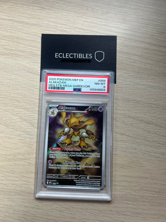PSA 8 Pokemon Mega Evolutions Promo 009 Alakazam