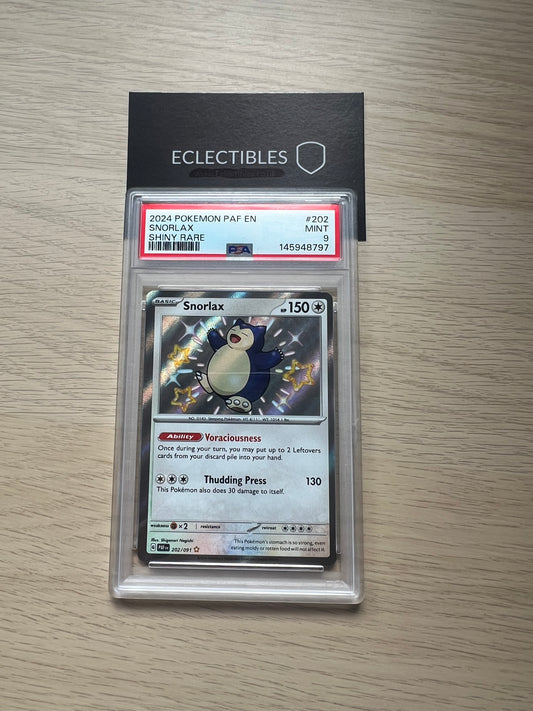 PSA 9 Pokemon Paldean Fates 202/91 Snorlax