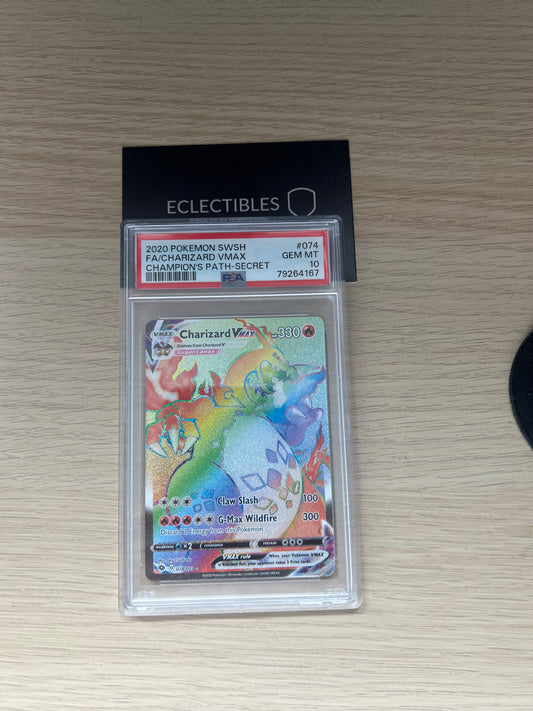 Pokemon PSA 10 Champions Path 074/073 Charizard V Max