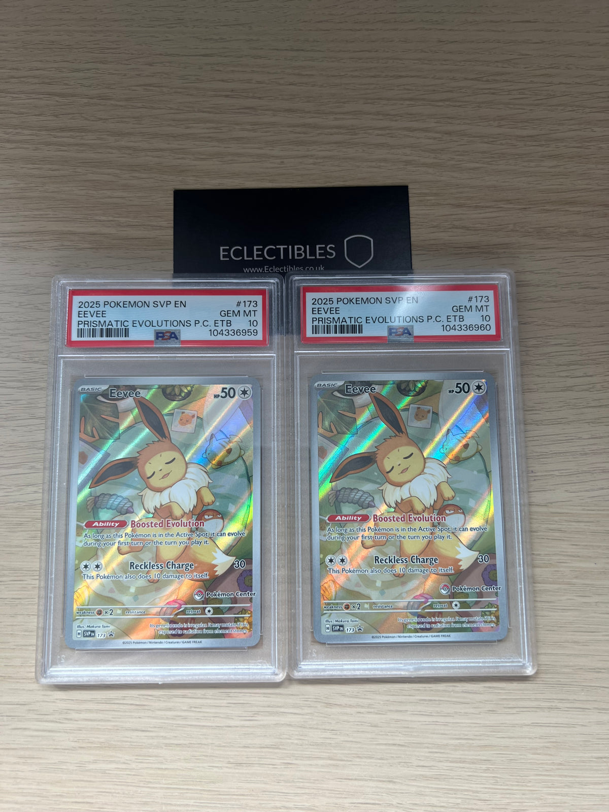 Pokemon PSA 10 Eevee Prismatic Evolutions Promo 173 Pokemon Center
