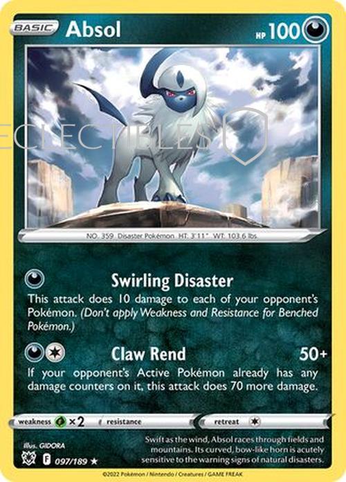 Pokemon Astral Radiance 097/189 Absol Holo
