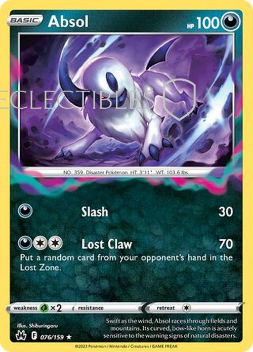 Pokemon Crown Zenith 076/159 Absol Holo