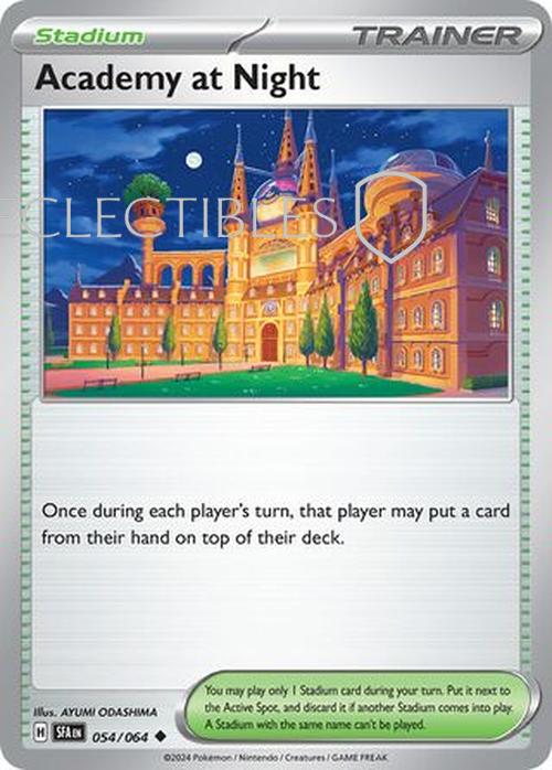 Pokemon Shrouded Fable 054/064 Academy at Night  Reverse Holo