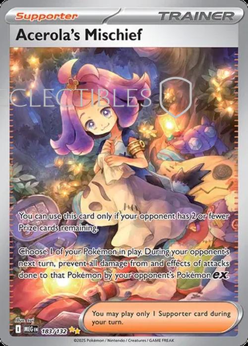 Pokemon Mega Evolutions 183/132 Acerolas Mischief 