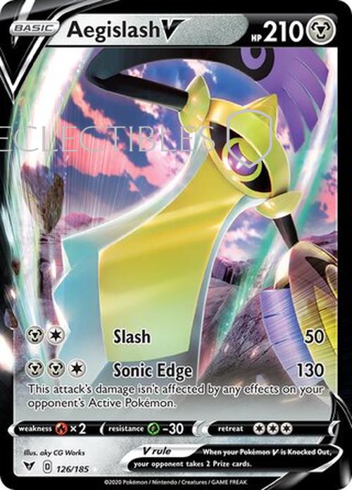 Pokemon Vivid Voltage 126/185 Aegislash V