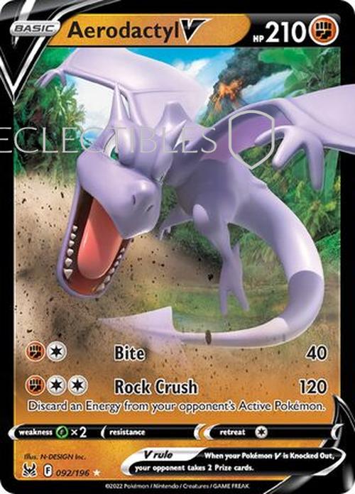 Pokemon Lost Origin 092/196 Aerodactyl V