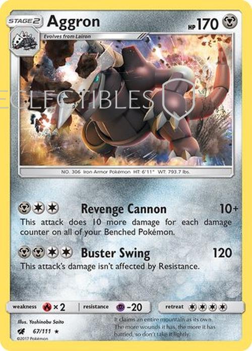 Pokemon Crimson Invasion 067/111 Aggron  Reverse Holo