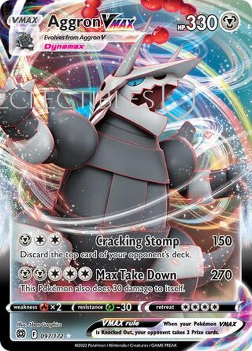 Pokemon Brilliant Stars 097/172 Aggron VMAX