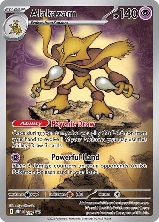 Pokemon Mega Evolutions Promo 009 Alakazam 