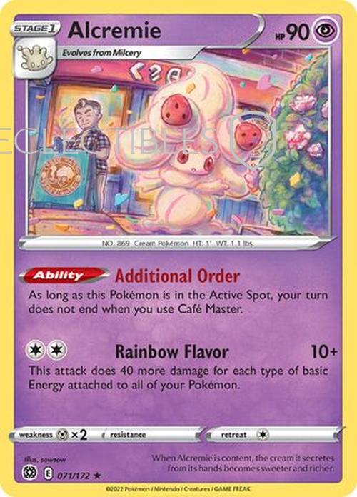 Pokemon Brilliant Stars 071/172 Alcremie  Reverse Holo