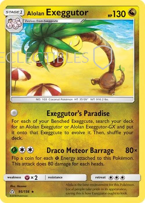 Pokemon Ultra Prism 095/156 Alolan Exeggutor