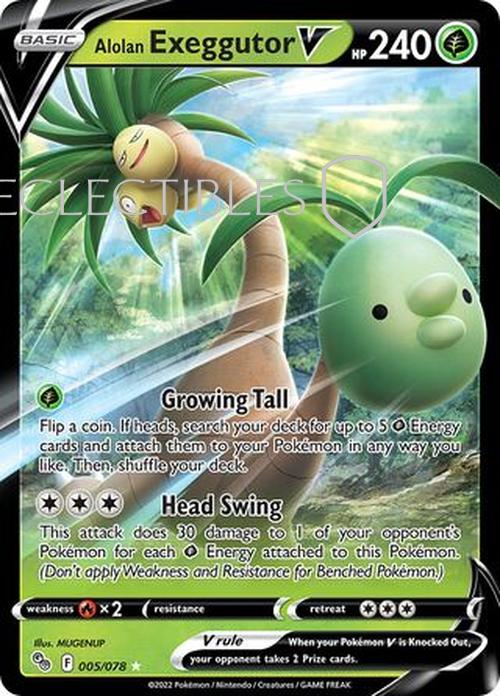 Pokemon Go 005/078 Alolan Exeggutor V