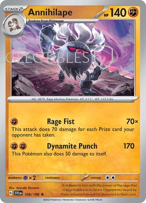 Pokemon Scarlet & Violet 109/198 Annihilape Holo