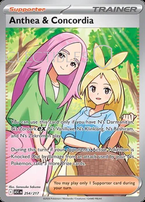 Pokemon Ascended Heroes 254/217 Anthea & Concordia