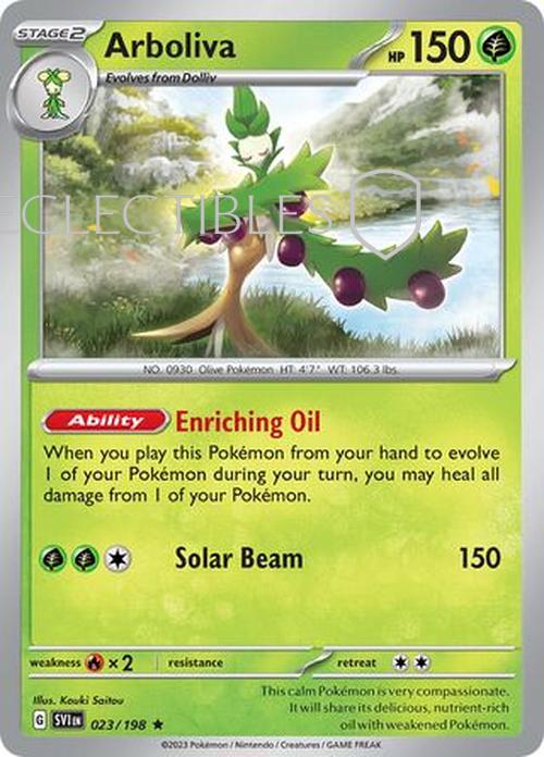 Pokemon Scarlet & Violet 023/198 Arboliva Holo
