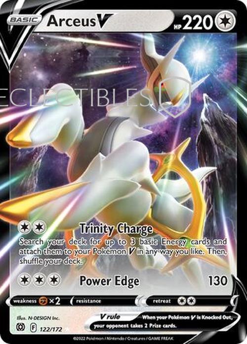Pokemon Brilliant Stars 122/172 Arceus V