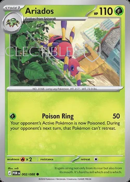 Pokemon Perfect Order 002/88 Ariados  Reverse Holo