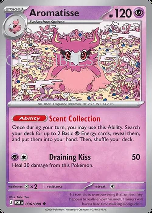 Pokemon Perfect Order 036/88 Aromatisse  Reverse Holo