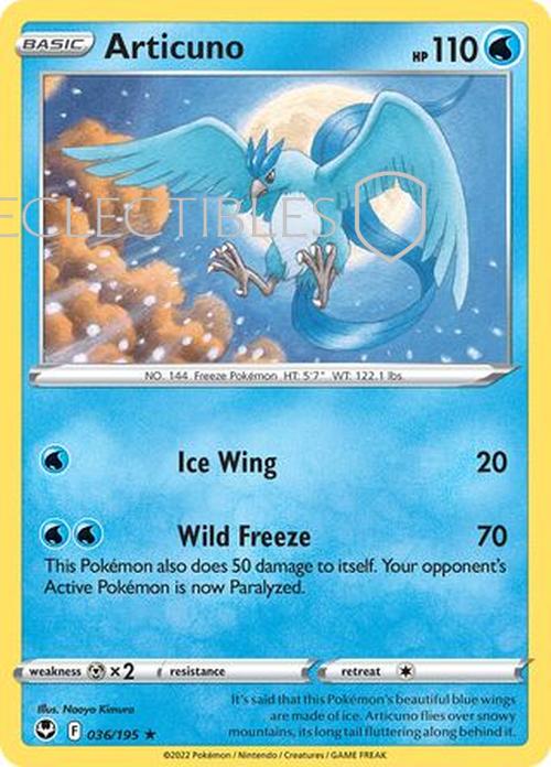Pokemon Silver Tempest 036/195 Articuno Holo