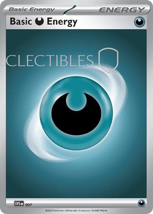 Pokemon Scarlet & Violet Energies 007 Basic Darkness Energy Cosmos Holo