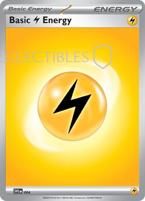 Pokemon Scarlet & Violet Energies 004 Basic Lightning Energy Cosmos Holo