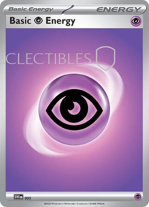 Pokemon Scarlet & Violet Energies 005 Basic Psychic Energy Cosmos Holo