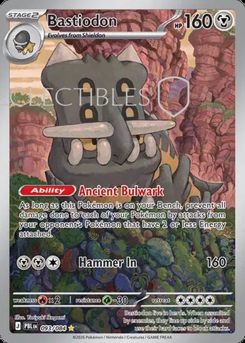 Pokemon pitch black 093/84 Bastiodon