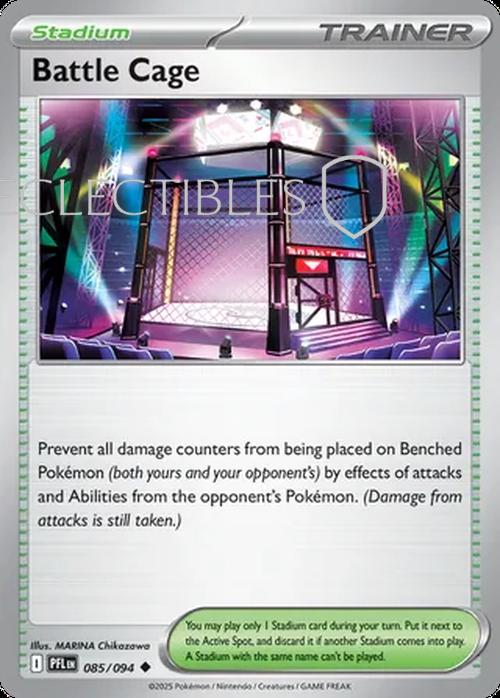 Pokemon Phantasmal Flames 085/094 Battle Cage  Reverse Holo